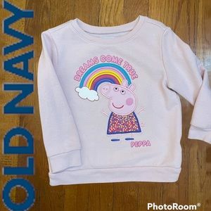 Toddler girls 3t peppa pig crew neck sweatshirt